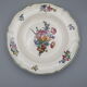 Series of 5 hollow plates Villeroy and Boch décor Mettlach flowers