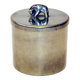 Norwegian Pewter lid box with bear knob by PA Lie, Oslo 1950s