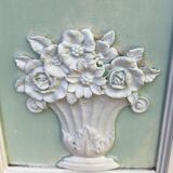 Celadon green trumeau mirror - 121x150cm