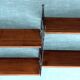 Nils Strinning 4-shelf teak wall-mounted bookcase, 165 cm x 75 cm