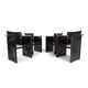 Arrben Solaria leather dining chairs, set of 4 by Tito Agnoli, 1970