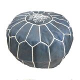 Pouf marocain en cuir