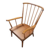 Fauteuil baumann modèle éventail 1950 vintage