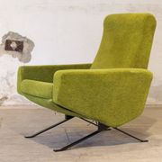 Set de salon canapé - 2 fauteuils design 1960 par Paul Geoffroy Troika Airborne