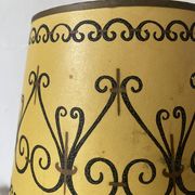 Antique turned wood lamp