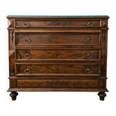Ensemble commode ancienne en bois naturel
