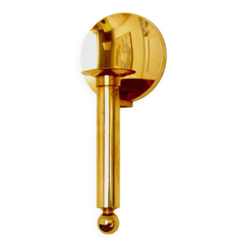 Vintage Swedish Brass Sconce by Gusum