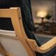 Noboru Nakamura for IKEA — “Points” Armchairs (Pair) — Birch & Leather
