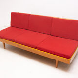 Canapé pliant du milieu du siècle, années 1960, Tchécoslovaquie