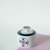 Set consisting of a teapot, sugar bowl and milk jug, Made in Germany, Colorful, Space Age, 1970