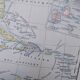 Etats-Unis et Antilles, carte de 1895