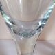 Six XXL blown glass stemmed glasses