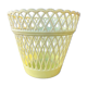 Yellow plastic pot cover 50s-60s