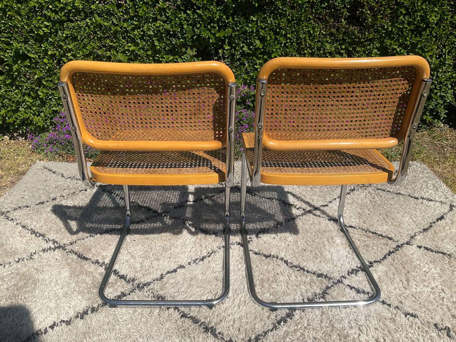 Paire de chaises Marcel Breuer Cesca B32