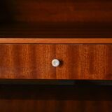 Scandinavian bookcase with writing desk