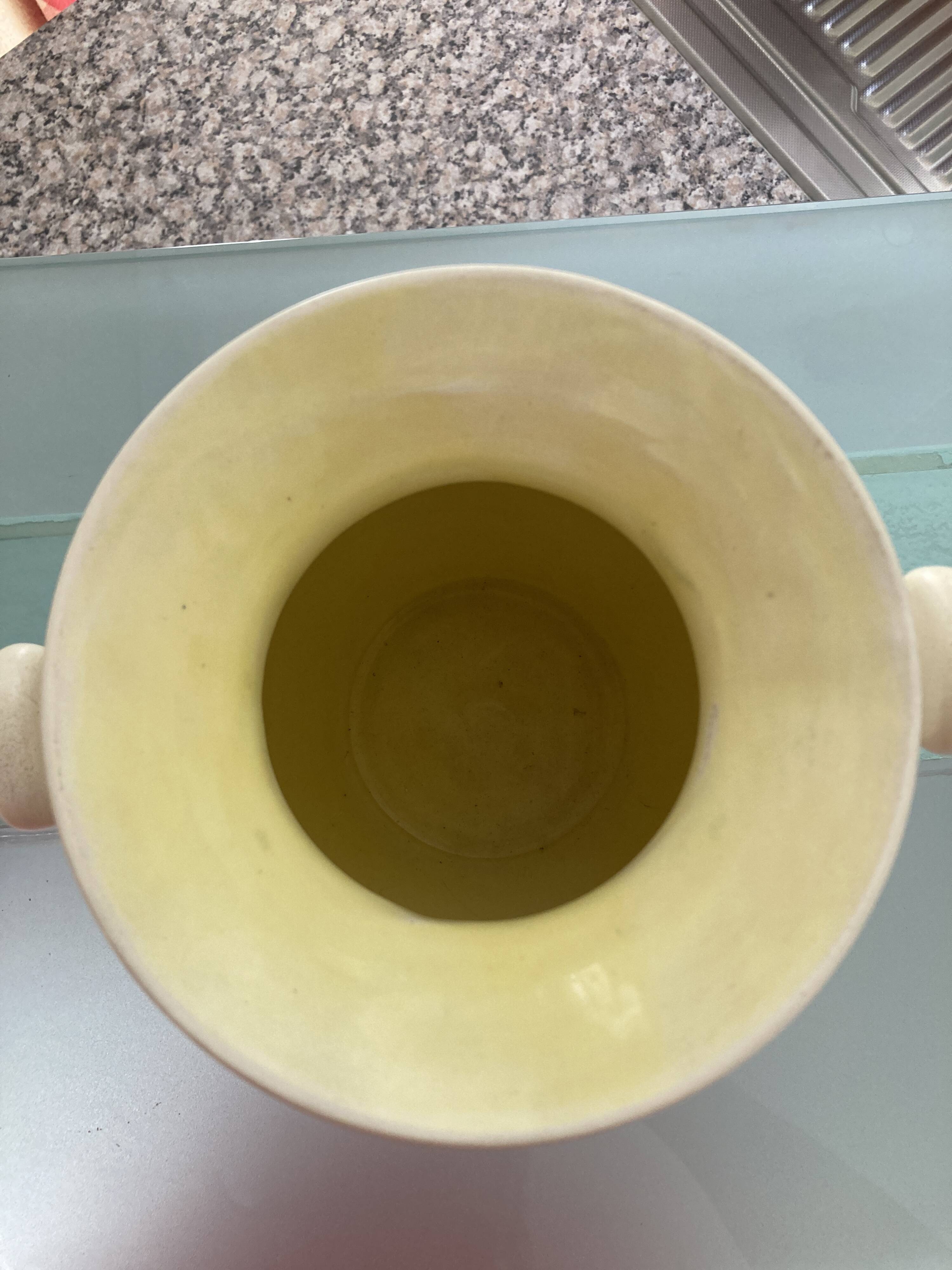 Vase with an original shape signed CERART from Monaco, 1950s-60s.