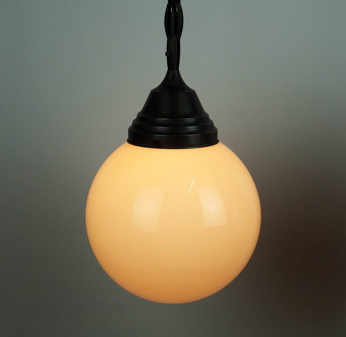 Pair of 1930s pendant lights