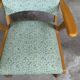 Scandinavian compass foot armchair