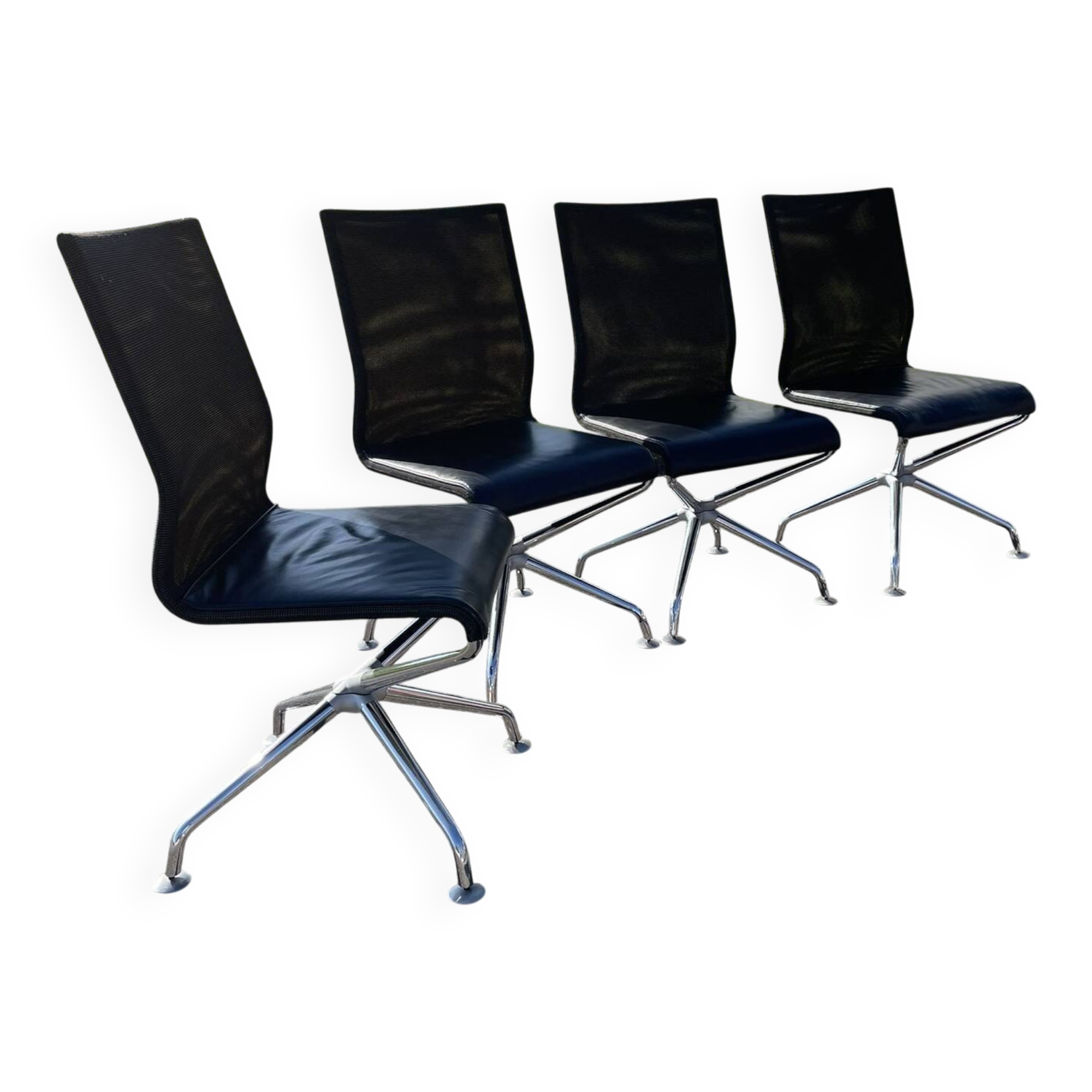 4 Herbert Ohl chairs for Rosenthal Einrichtung, 20th century.