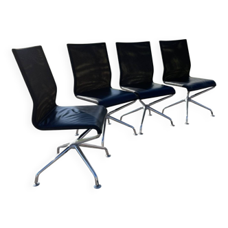 4 Herbert Ohl chairs for Rosenthal Einrichtung, 20th century.