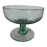 Murano blown glass fruit bowl / footed dish