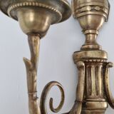 Louis XVI style bronze wall lamp