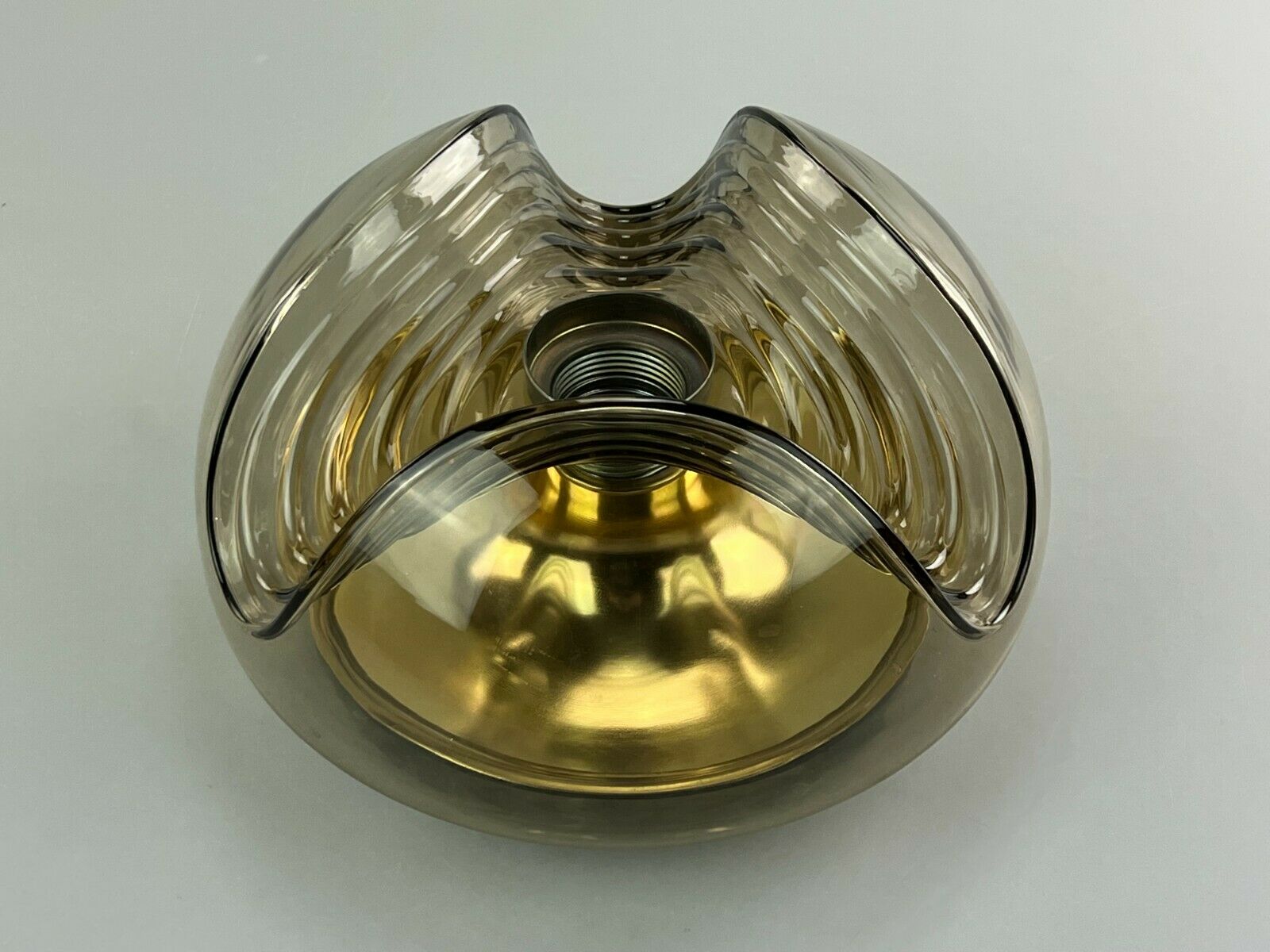 60's 70's peill & putzler "wave" koch & lowy wall scone plafoniere design