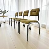Set of 4 vintage chrome chairs