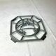 Sous plat en aluminium décor animalier