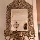 Paire d'appliques miroirs XIXème en bronze