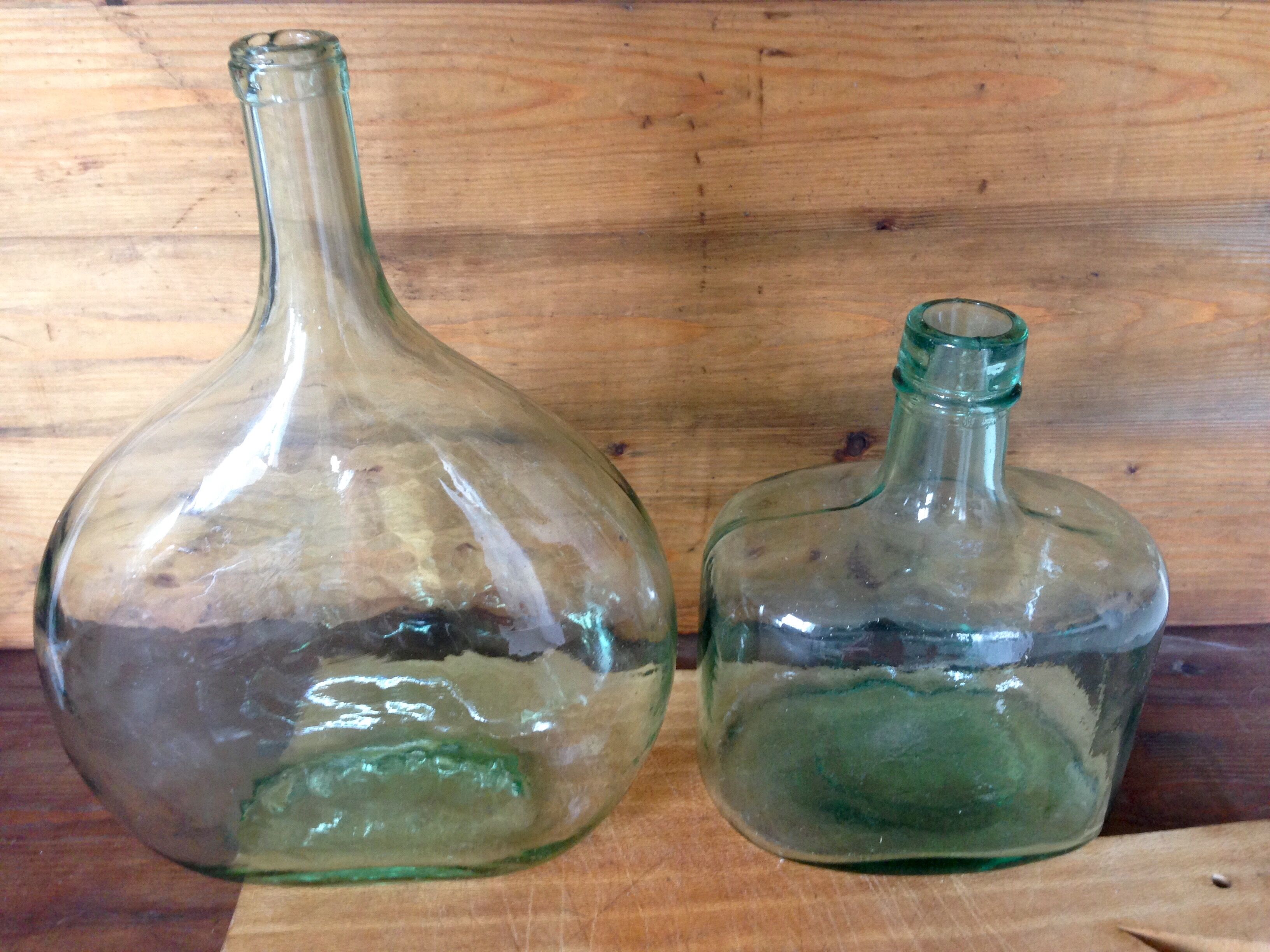 Demijohn 3,5L and bottle and bottle 2L