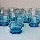 8 blue glasses
