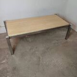 Table basse travertin vintage