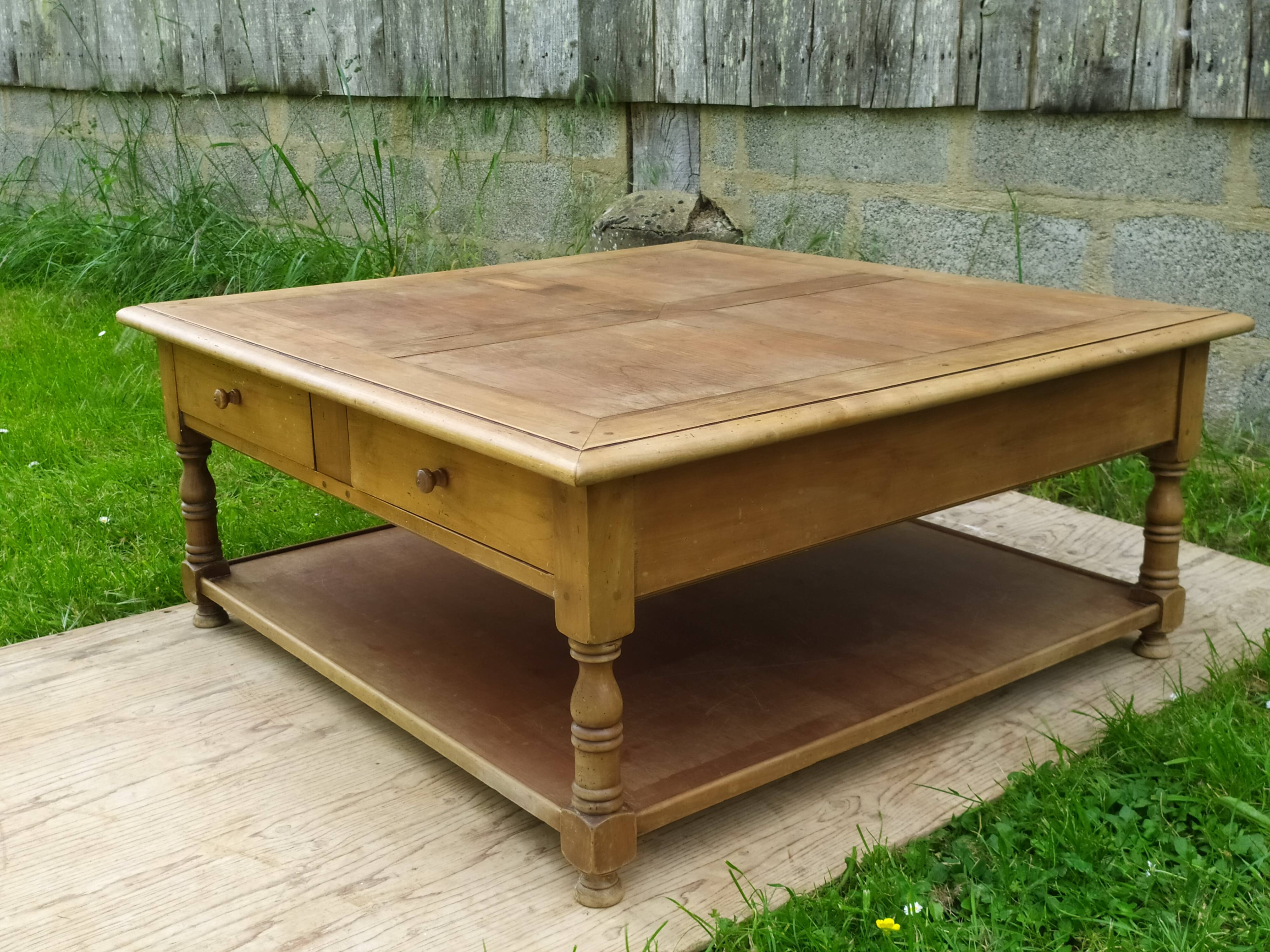 Cherry wood coffee table