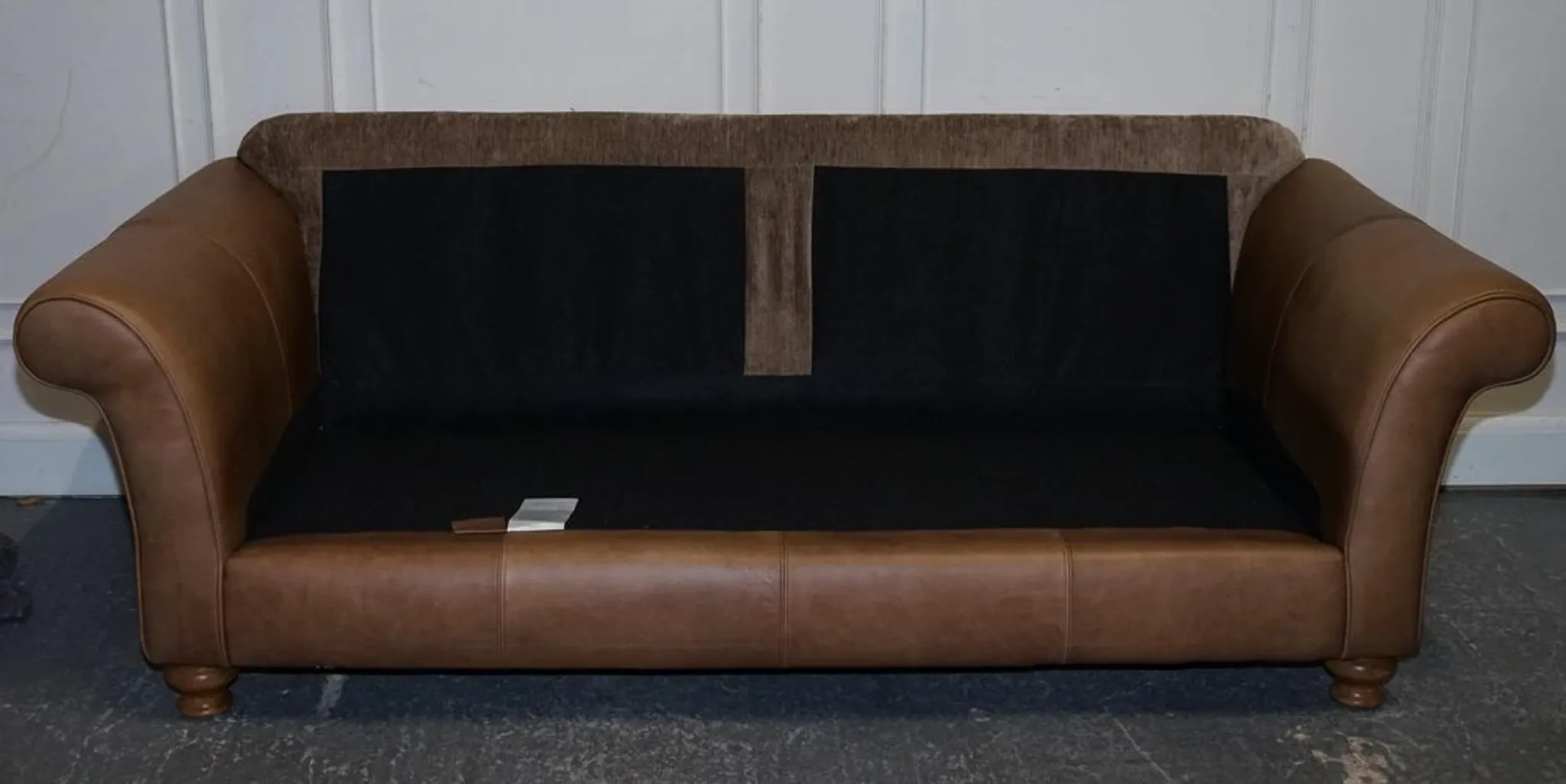 Vintage Three-Seater Sofa in Leather and Fabric by Alexander & James Blake