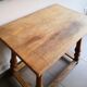 Old country desk feet turned