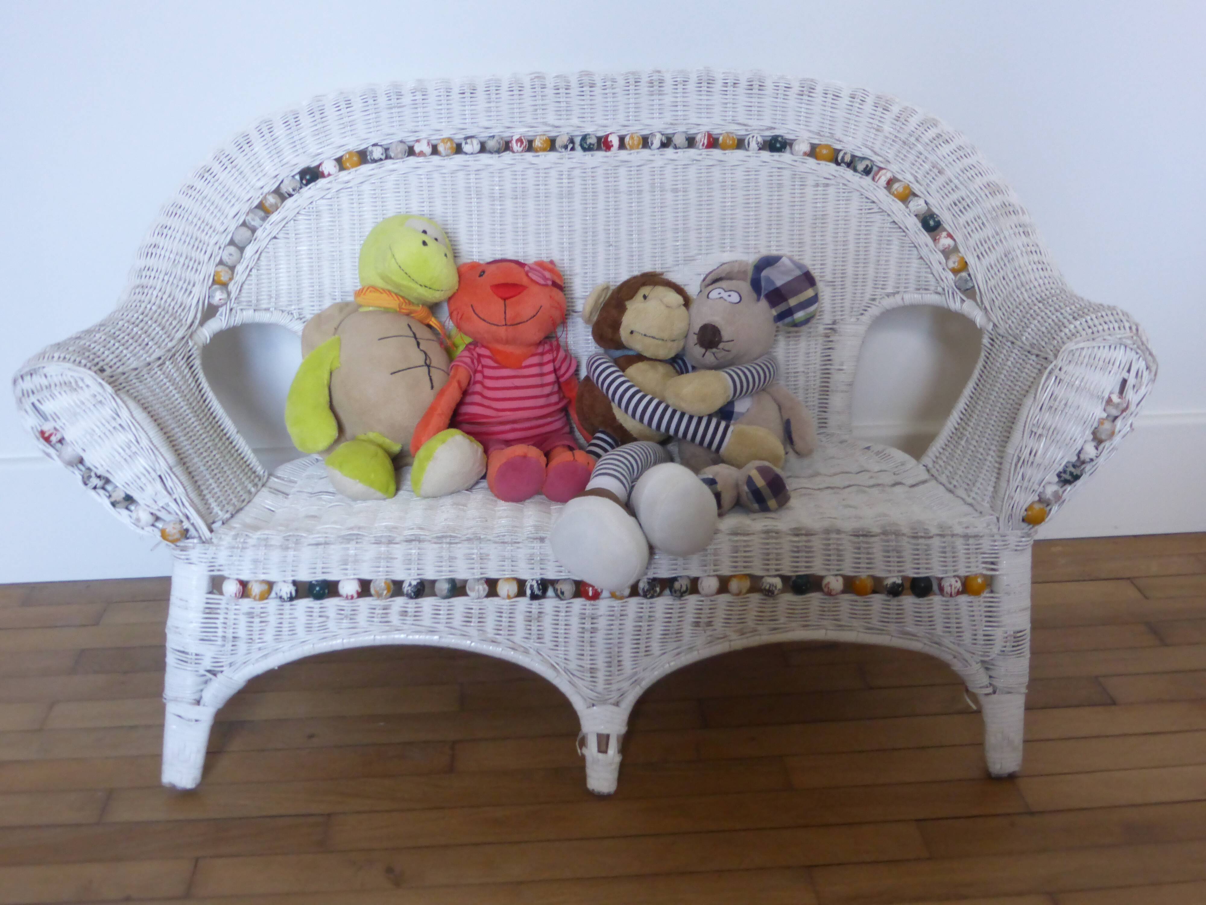 Armchair, child rattan seat