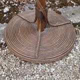 Rattan floor lamp