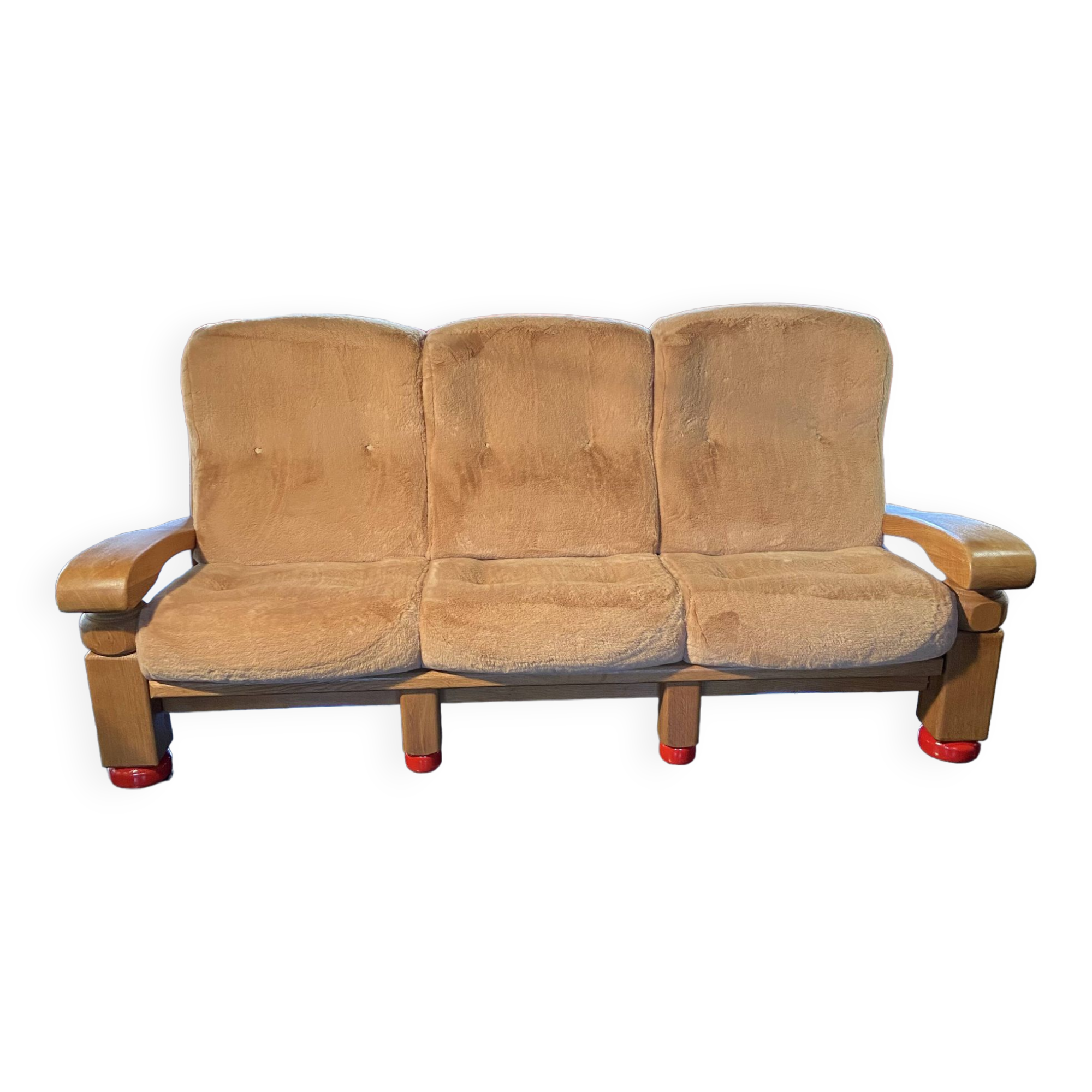 Vintage three-seater sofa