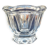 Tulip-shaped Baccarat crystal pot signed