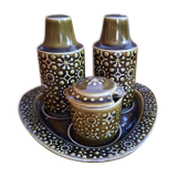 Vintage ceramic condiment set