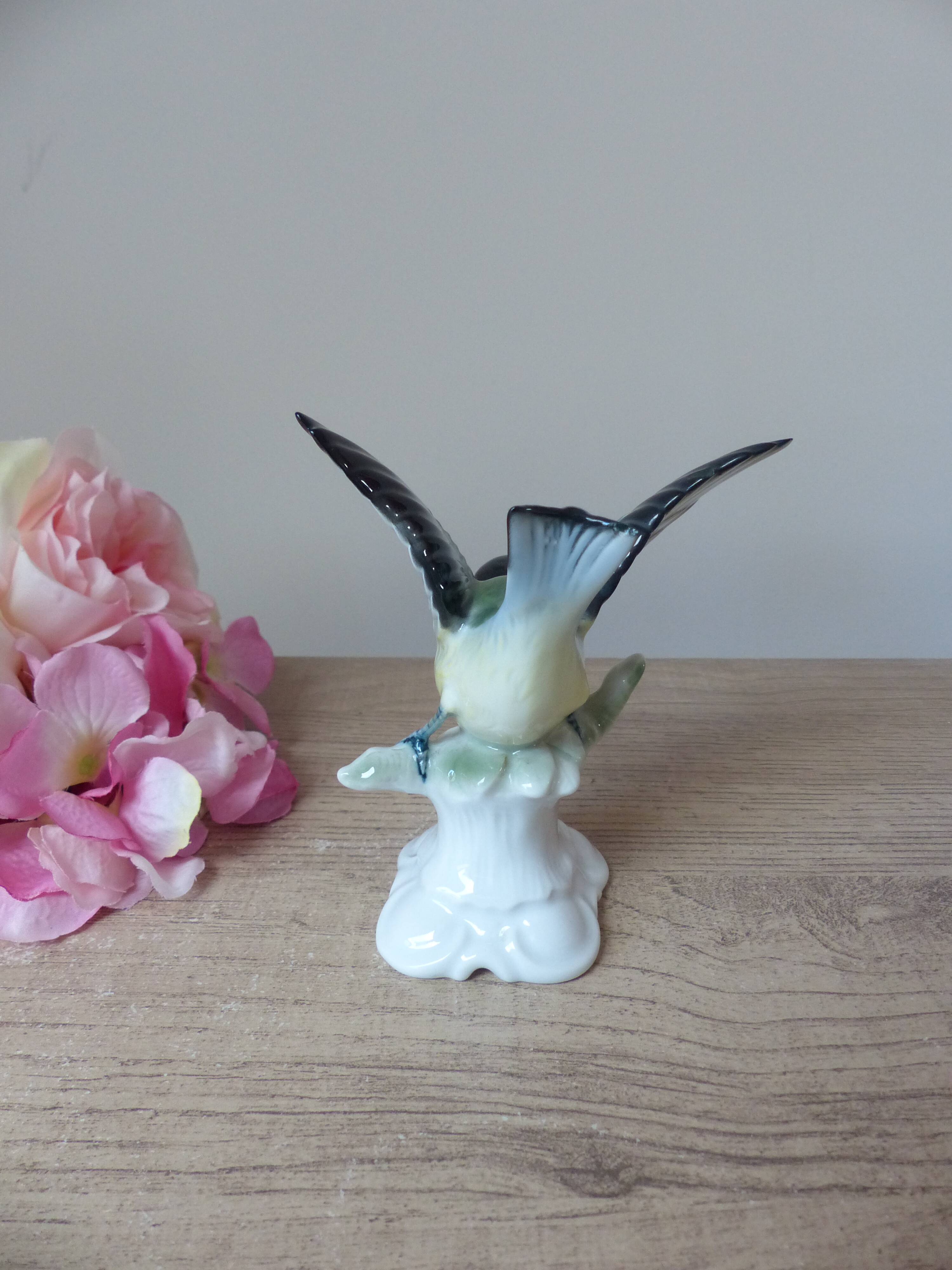 German porcelain titmouse, Gerold Porzellan Bavaria Western Germany