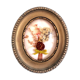 Domed frame dried flowers