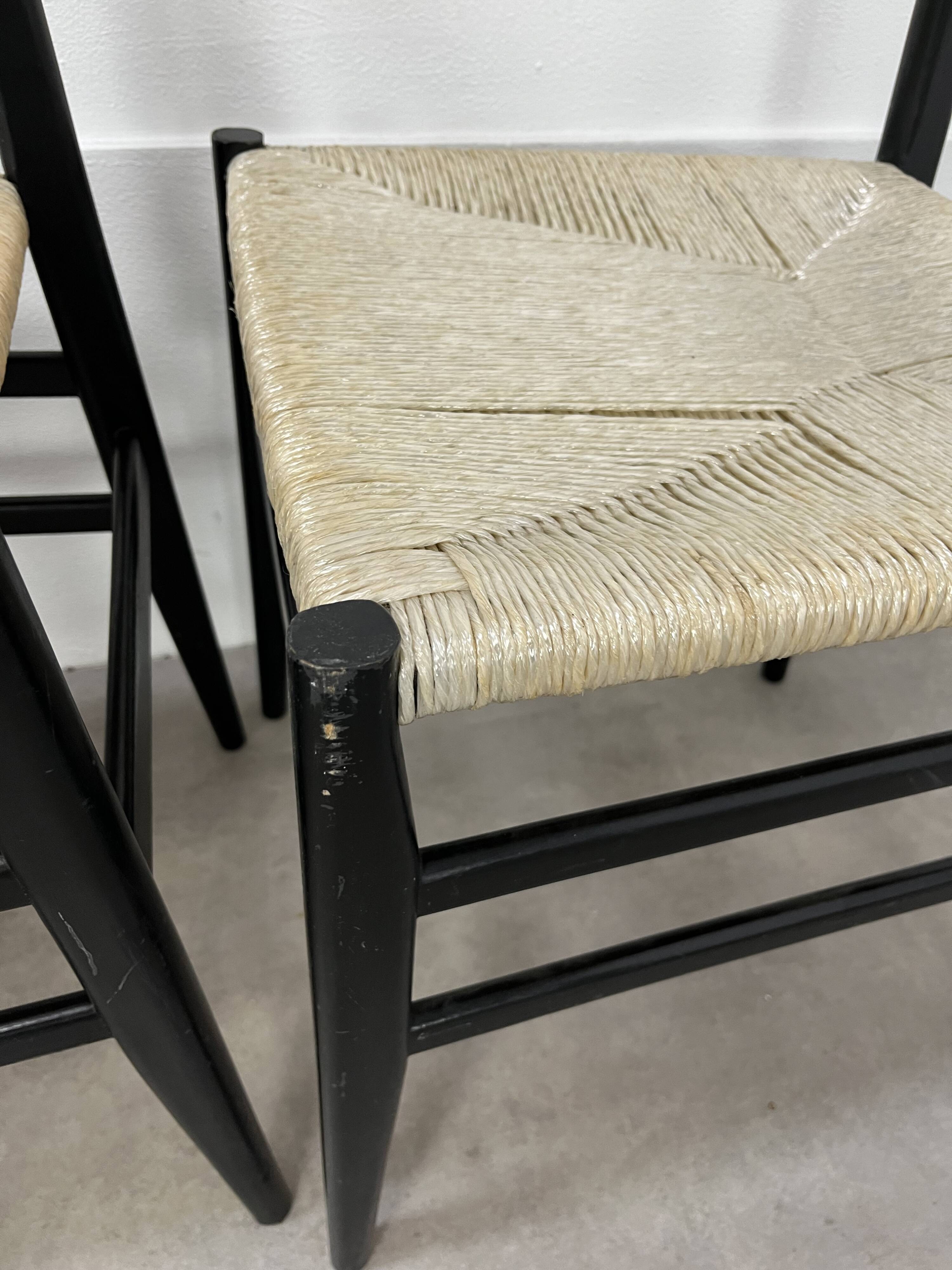 6 Leggera chairs by Gio Ponti for Cassina, Italy, first edition