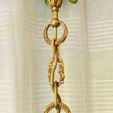 Louis XVI chandelier, 20th century, in solid gilded bronze