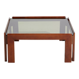Table basse en noyer par Afra & Tobia Scarpa pour cassina