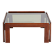 Walnut coffee table by Afra & Tobia Scarpa for Cassina