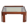 Walnut coffee table by Afra & Tobia Scarpa for Cassina