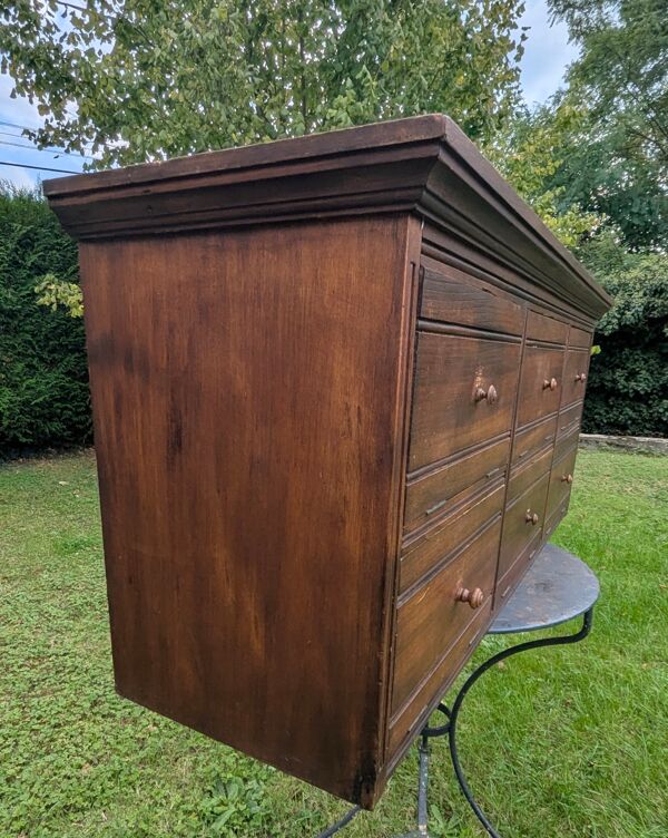 Meuble de métier étagère de notaire à clapets
