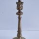 Pied de lampe bronze décor feuillagé